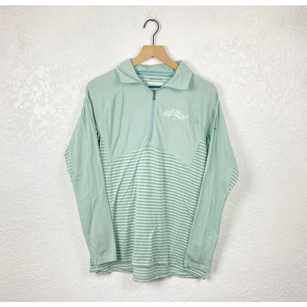 Sierra nevada stripe quarter zip pullover sweatshirt large